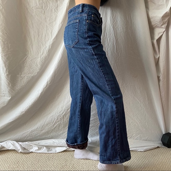 Windriver Boot Cut Plaid Lined Jeans - Picture 9 of 9